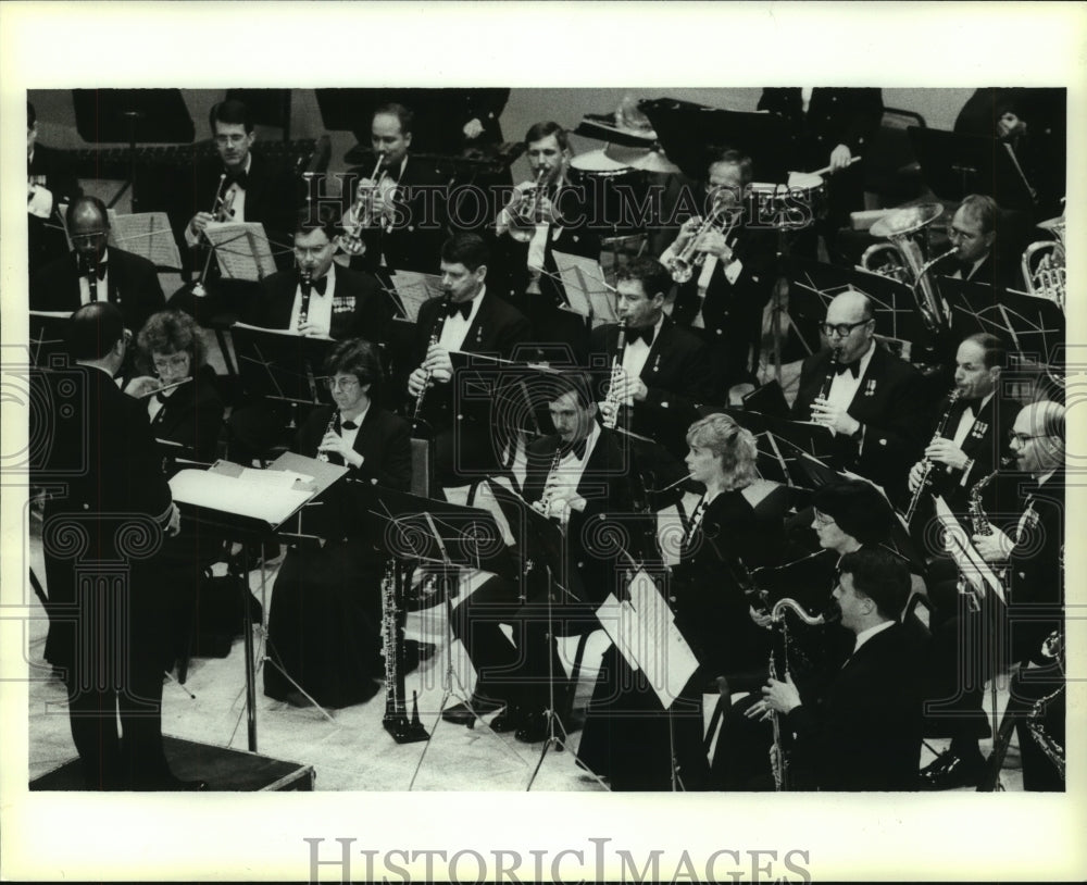 Press Photo Coast Guard Band performs in Alabama - Historic Images