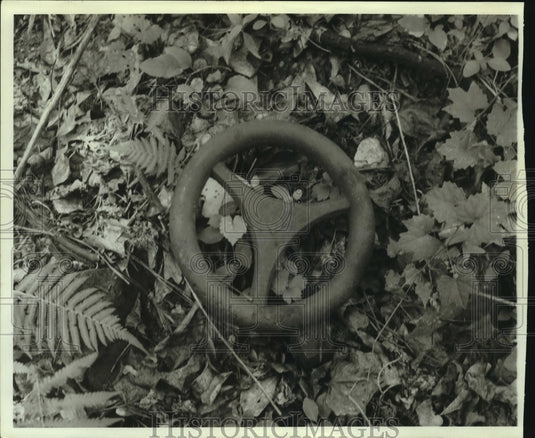 1968 Regulating wheel at old paper mill In Gulfcrest, Alabama - Historic Images