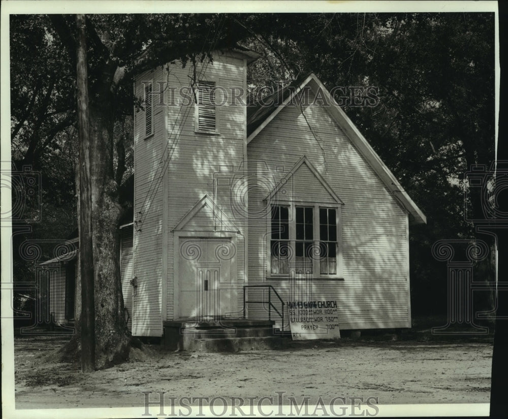1969 Press Photo Old Satsuma Methodist Church, Bayou St, Satsuma, Alabama- Historic Images