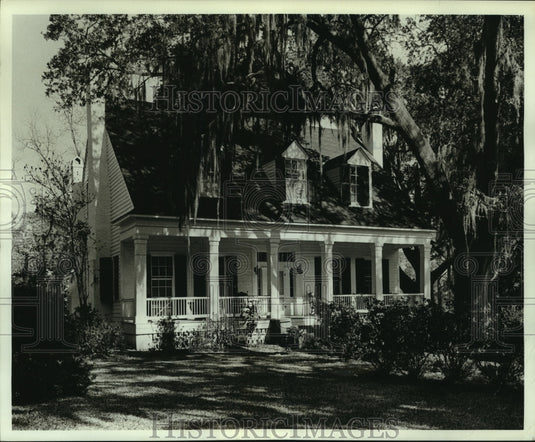 1968 Press Photo Mrs. Dora Staples's Home on Old Shell Road in Mobile, Alabama - Historic Images