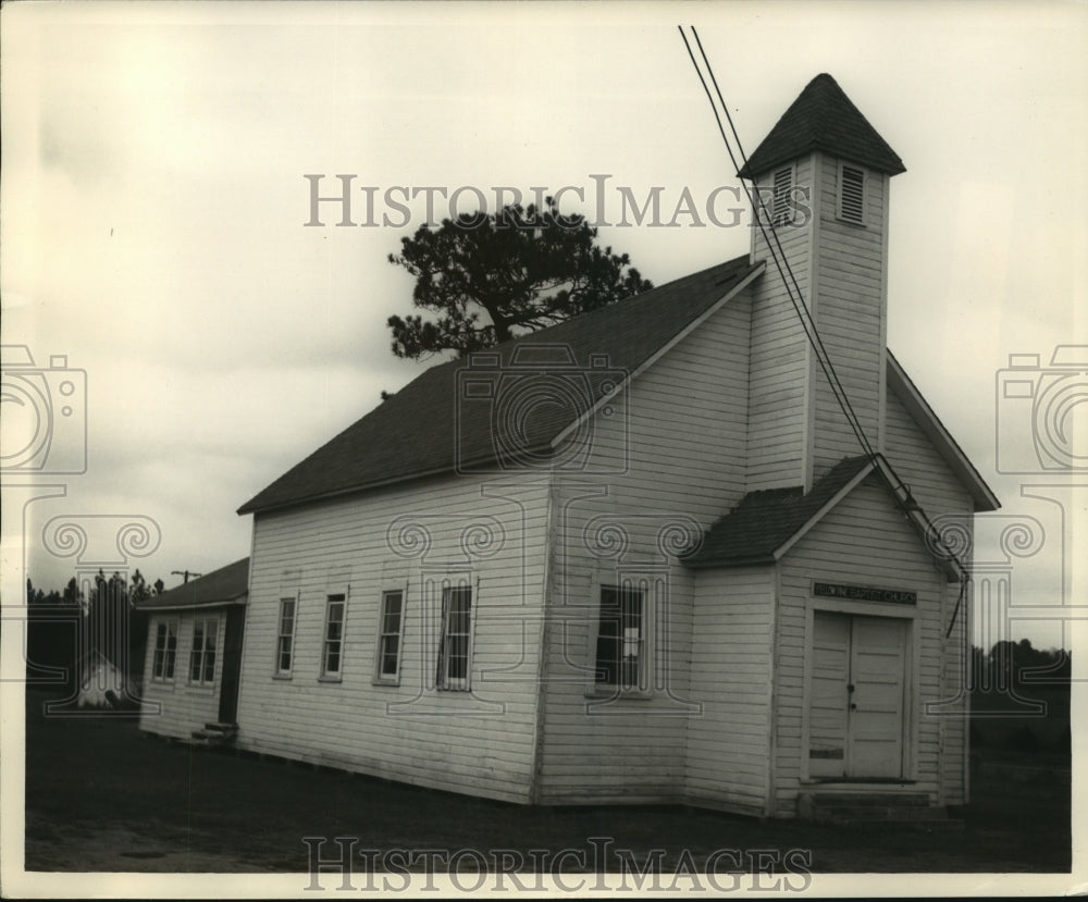 1964 Yellow Pine Baptist Church in Fruitdale, Alabama - Historic Images