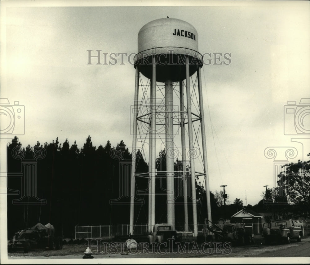 1964 Press Photo Jackson Water tower in Clark County, Alabama - amra05584- Historic Images