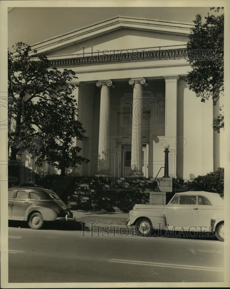 Press Photo Presbyterian Church on Government Street in Alabama - Historic Images