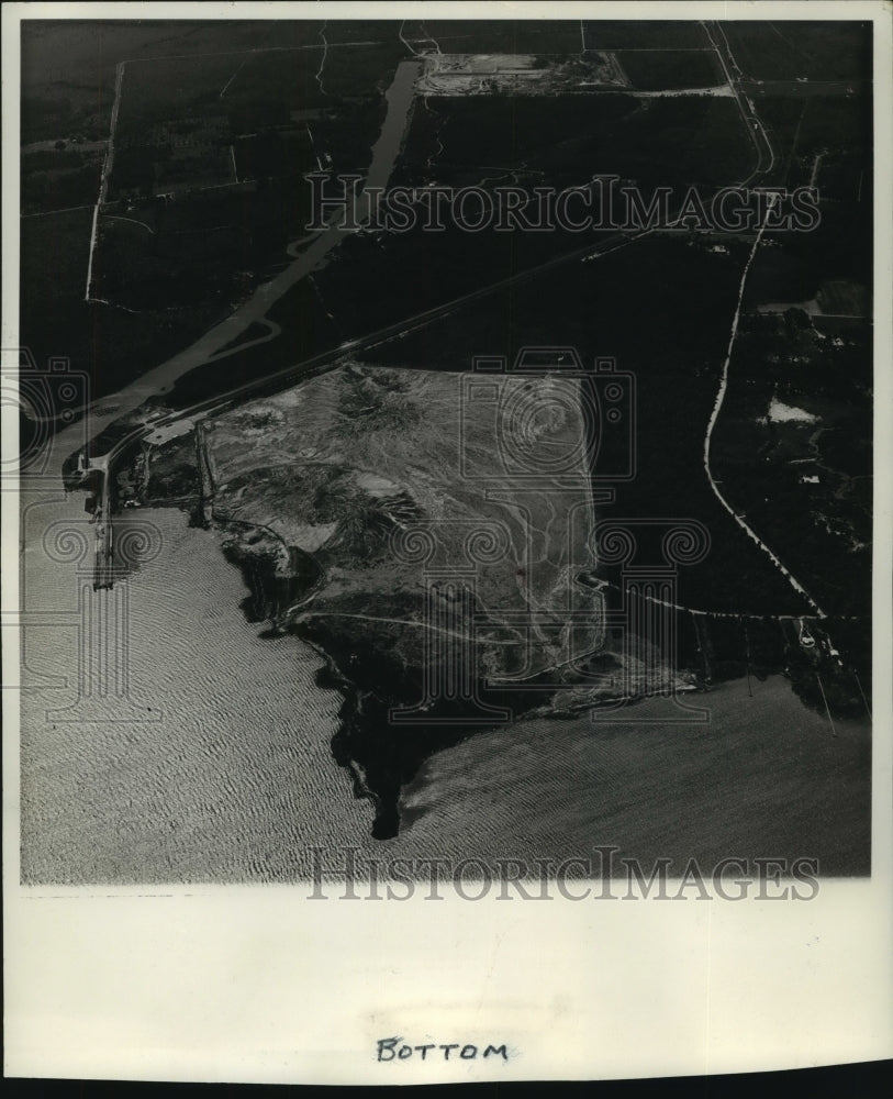 1968 Aerial view of Theodore, Alabama industrial area - Historic Images