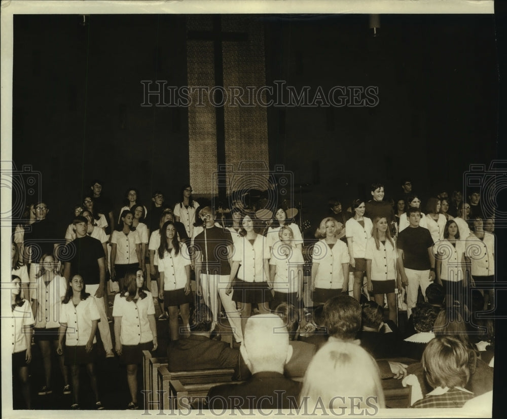 1969 Cottage Hill Baptist Church Chapel Choir, Alabama - Historic Images