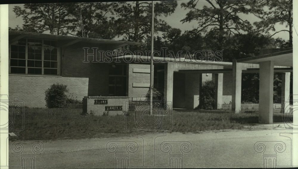 1971 Exterior view of the Adelia Williams School, Alabama - Historic Images