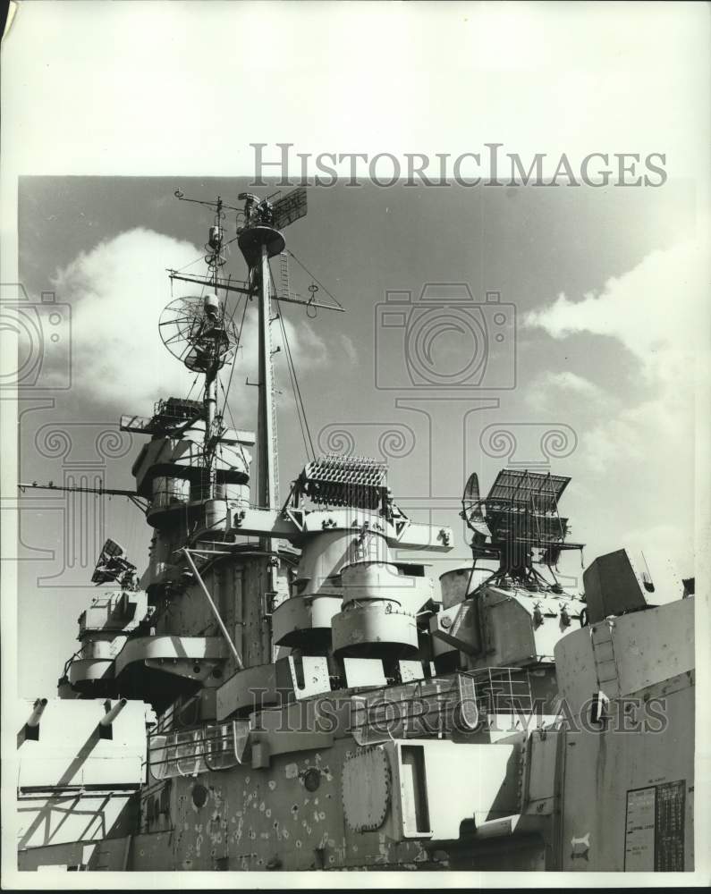 1964 Press Photo Communication Satellites on U.S.S. Alabama - amra09098- Historic Images