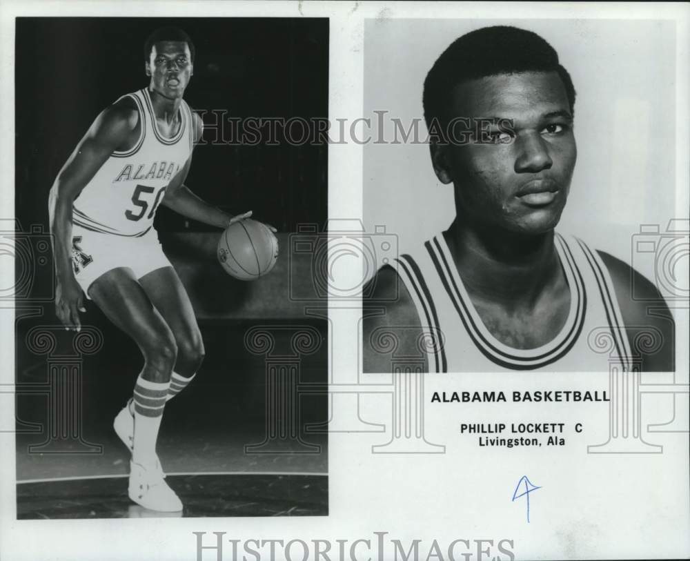 Press Photo University of Alabama basketball player Phillip Lockett - amra10785- Historic Images