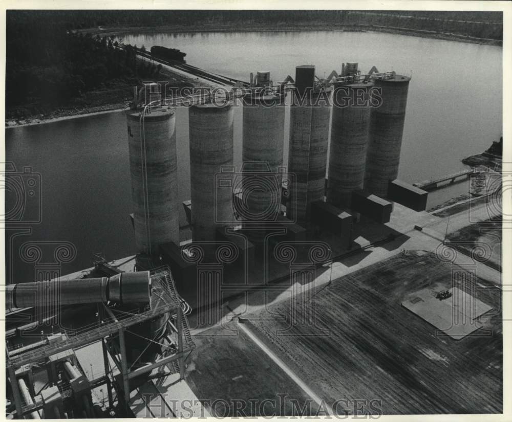Aerial view of Idea Cement plant, Alabama - Historic Images