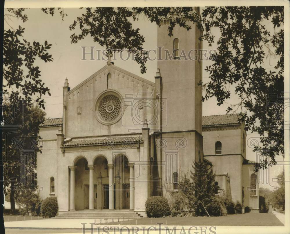Press Photo St. Mary’s Catholic Church on Lafayette in Alabama - Historic Images