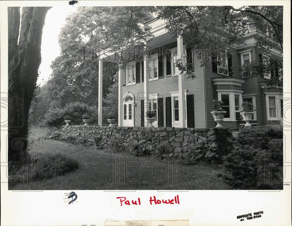 1984 Press Photo Exterior of Paul Howell's Stamford Home - ctaa00719 - Historic Images