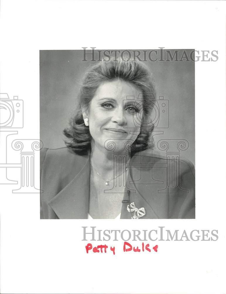 1987 Press Photo Actress Patty Duke on The Donahue Show in Stamford - ctaa05328- Historic Images