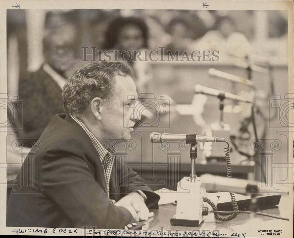 1980 Press Photo William B. Sheck speaks at Board of Representatives Meeting- Historic Images