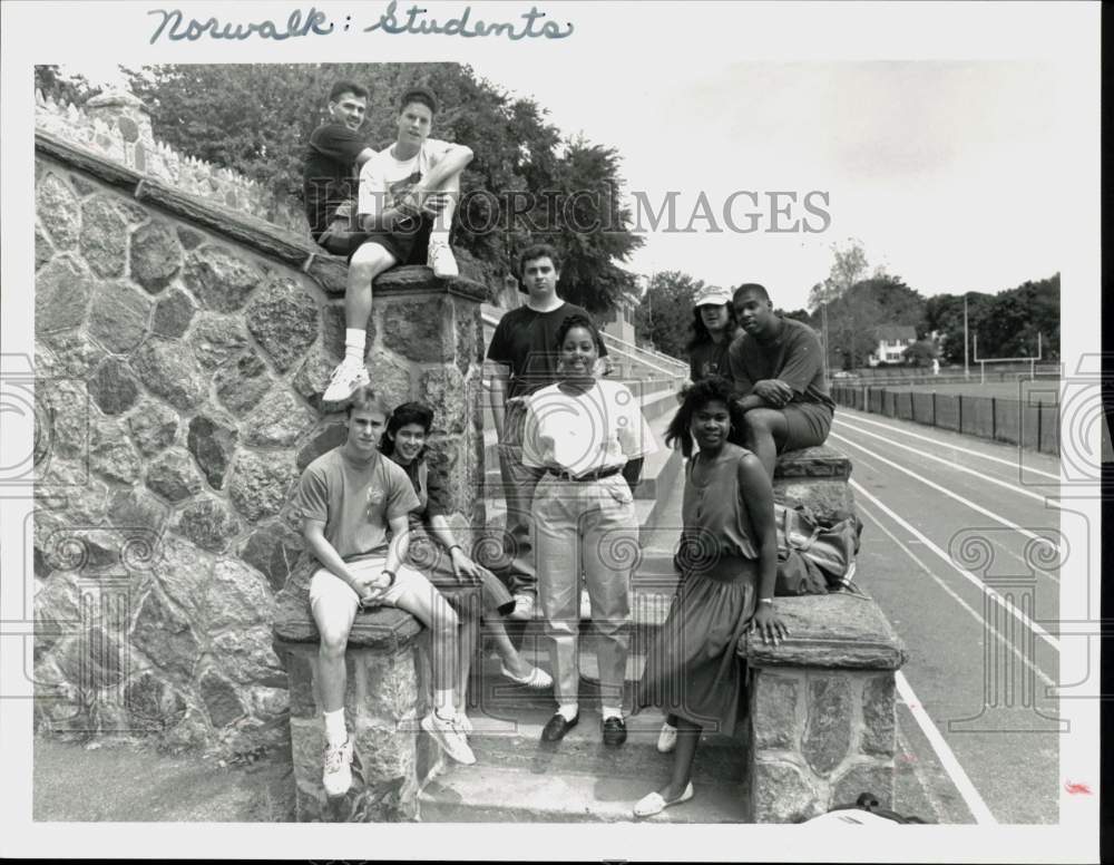 1990 Press Photo Norwalk School Students - ctaa34044 - Historic Images