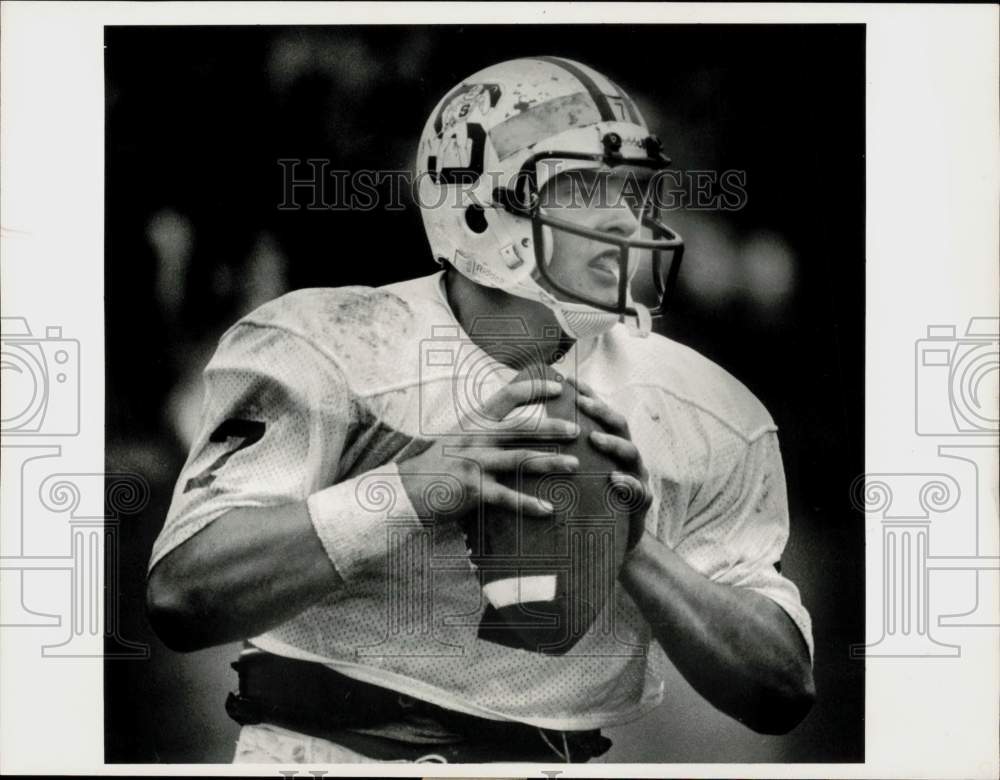 1984 Press Photo Staples High School Football Quarterback Lance Lonergan- Historic Images