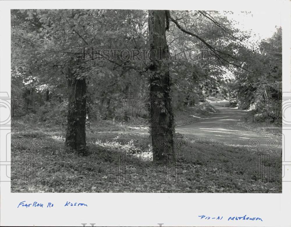 Press Photo General view of Flat Rock Road in Easton - ctca14161- Historic Images