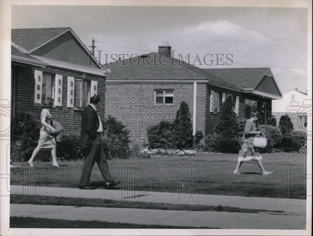 1963 Press Photo at the home of Alex Birns - Historic Images