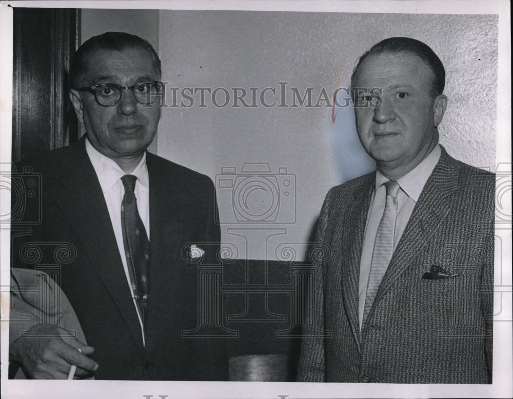 1957 Press Photo Att. Fred Garnione + Shondor Birns - Historic Images