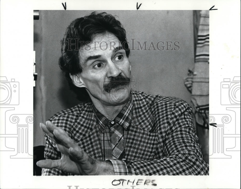 1989 Media Photo Write In candidate for mayor of Cleveland, Guy Black - Historic Images