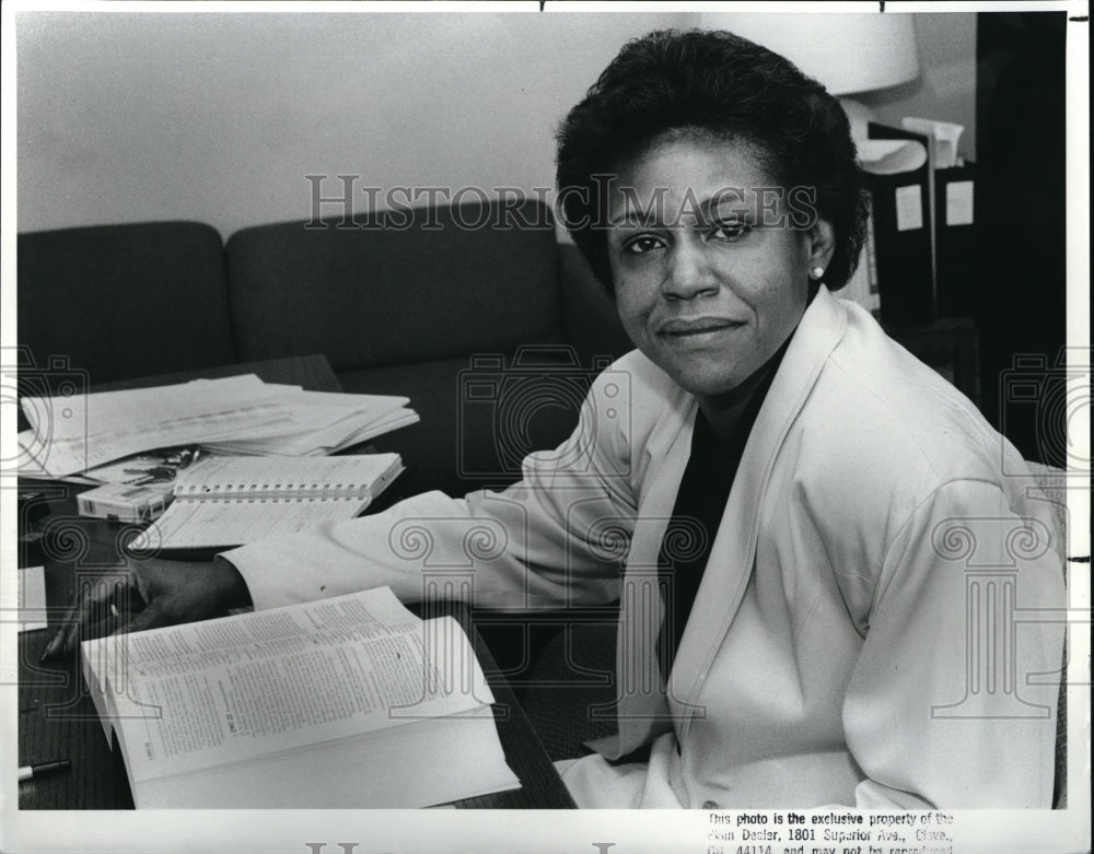 1989 Press Photo Patricia Blackson City Prosecuto at Justice Center - Historic Images