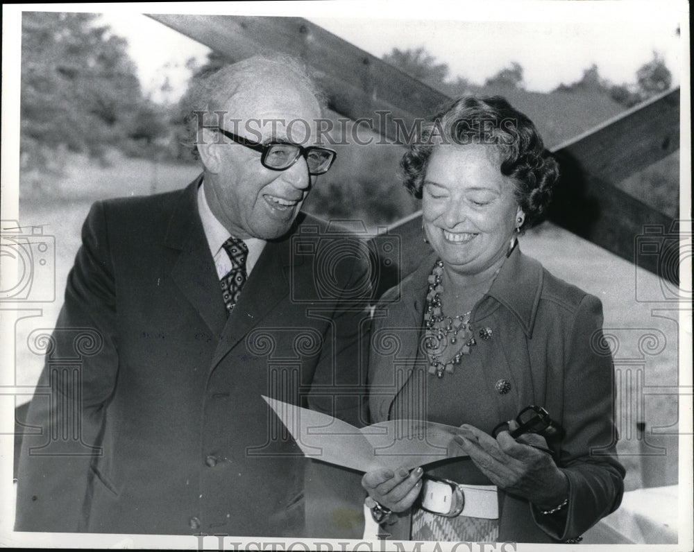 1972 Press Photo Franz Allore, mrs. Dudsley S. Blossom - Historic Images