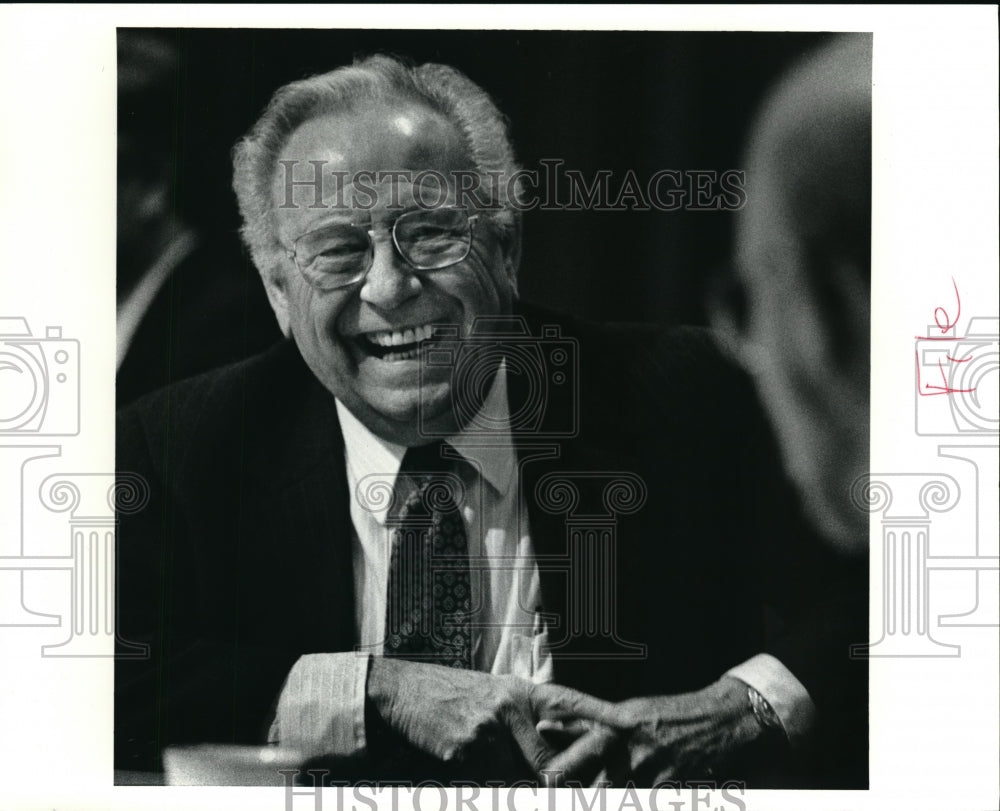 1990 Press Photo Judge Frank Battisti at Federal Bar Association luncheon - Historic Images