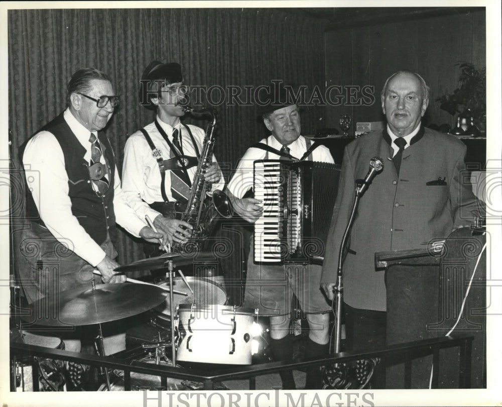 1982 Lee Black, tom Tweedle, Hanz  Haley, Otto Bauhaus Rocky River Band-Historic Images