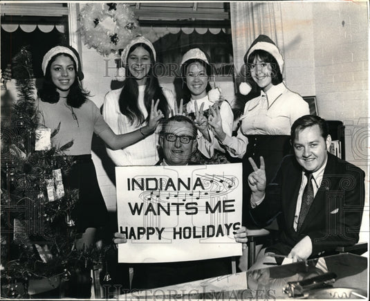 1970 Press Photo Paul Baumgartner, Lorain Chamber, Ed Uland, Miriam Negron, - Historic Images