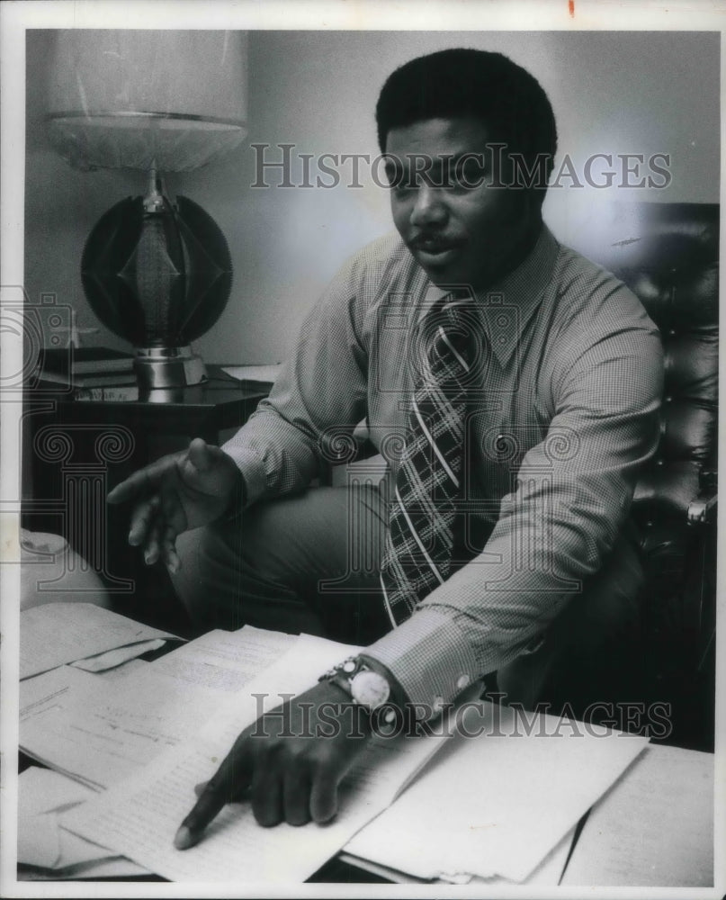 1973 Press Photo Councilman John E Barnes - Historic Images