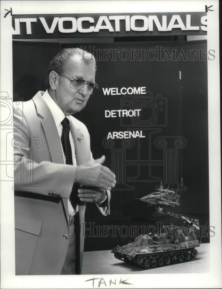 1986, instructor Joseph Benson of Coyahoga Joint Vocational School - Historic Images