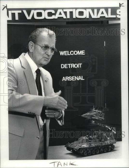 1986, instructor Joseph Benson of Coyahoga Joint Vocational School - Historic Images