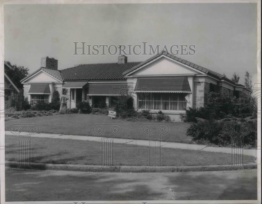 1956 Press Photo Joe Allen's house at 3752 E. 146th St. - Historic Images
