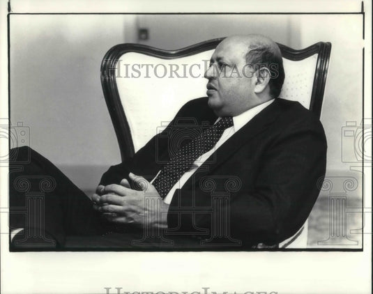 1985 Press Photo Indian Ambassador Kayatyani Shankar Bajdai to the U.S. - Historic Images