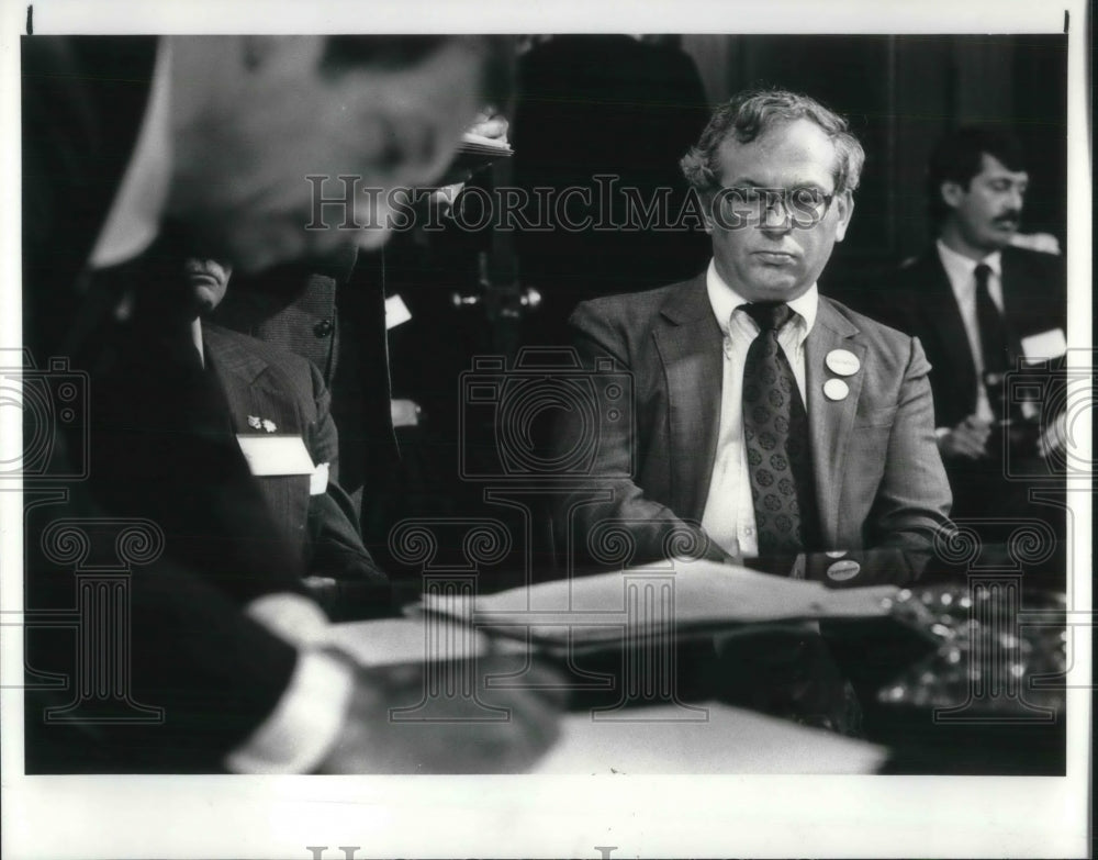 1985 Press Photo George Bakalar Vice Chairman of Local Solidarity Group. - Historic Images