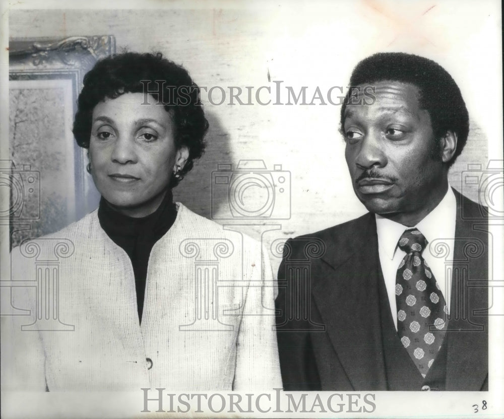 1981 Press Photo Sarah Short Austin and Arnold Pinkney - Historic Images