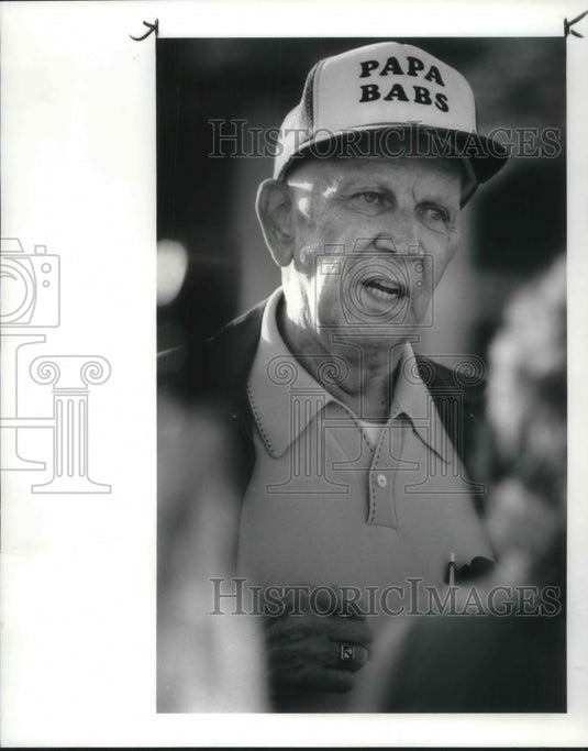 1986 Press Photo Harrison Babcock coach of the Rangerettes - cva02548 - Historic Images