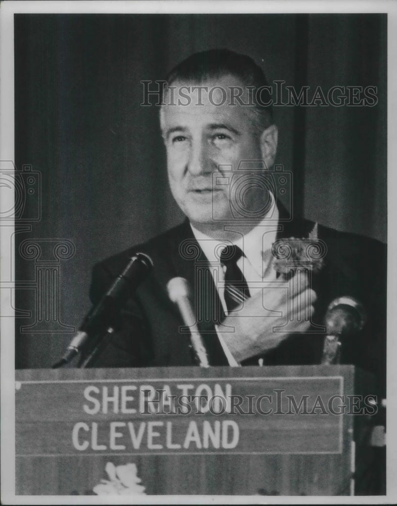 1968 Press Photo Gov. Spiro Agnew - Historic Images