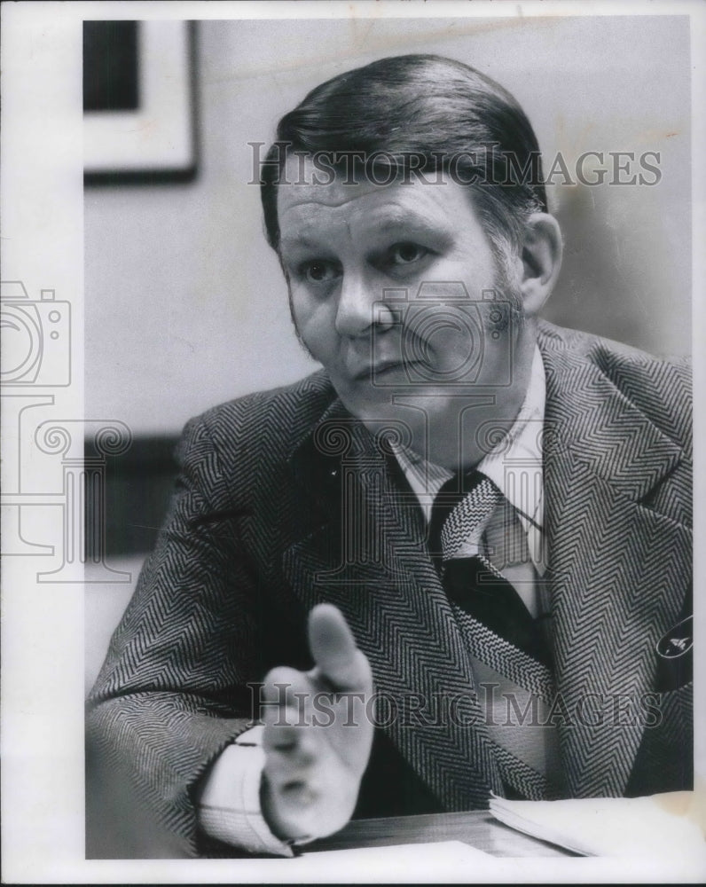 1973 Media Photo Harold R. Algar Senior Vice Pres. and Chief of First Bank Trust - Historic Images