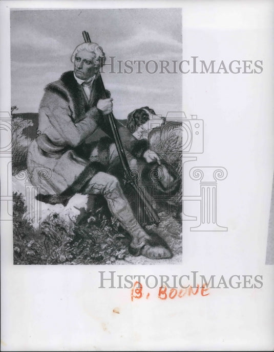 1961 Press Photo Daniel Boone born 1734 - Historic Images