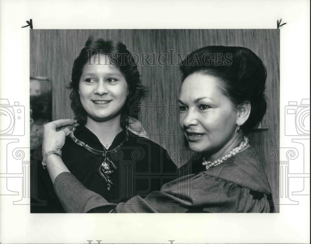 1985, Barbara &amp; Mrs. Georgiana Bjoitos - Historic Images