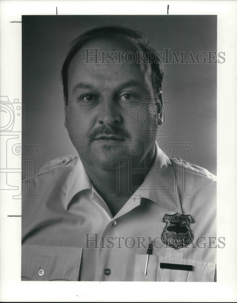 1991 Media Photo Lt. Lloyd Braz, training commander for Cleveland Police Dept. - Historic Images