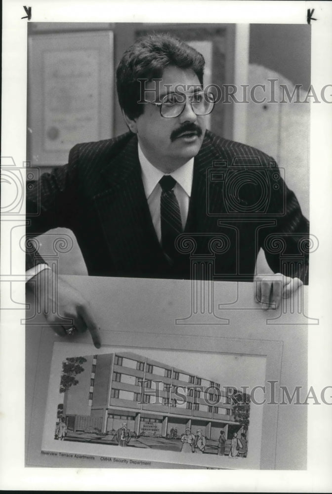 1984, Bernard L. Buckner, new CMHA security chief - Historic Images