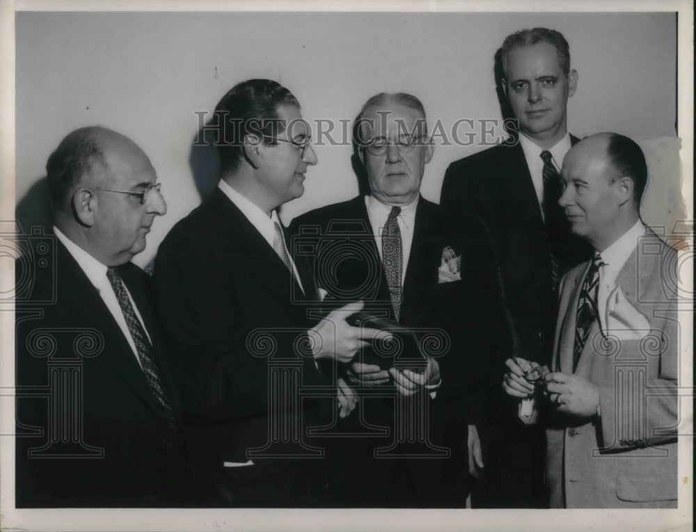 1954, Newsmen Levenberg, Rosenthal, N.H. Howard, Wright Bryan et all - Historic Images