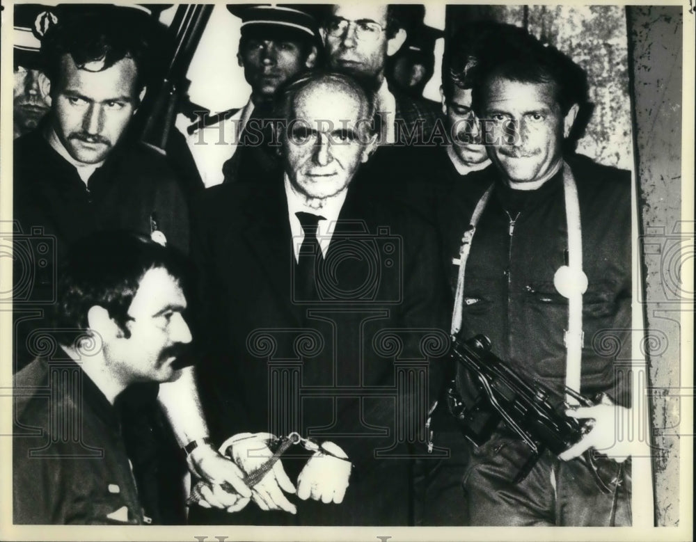 1991 Press Photo Klaus Barbie convicted for crimes against humanity in France - Historic Images