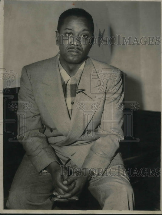 1950 Press Photo Tom Boyce County Jail Rocket and Police - Historic Images