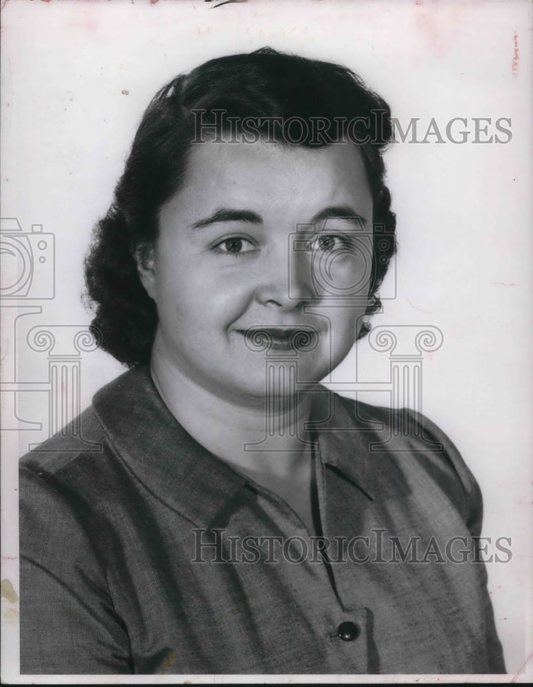 1958 Press Photo Ethel Boros news music. - Historic Images