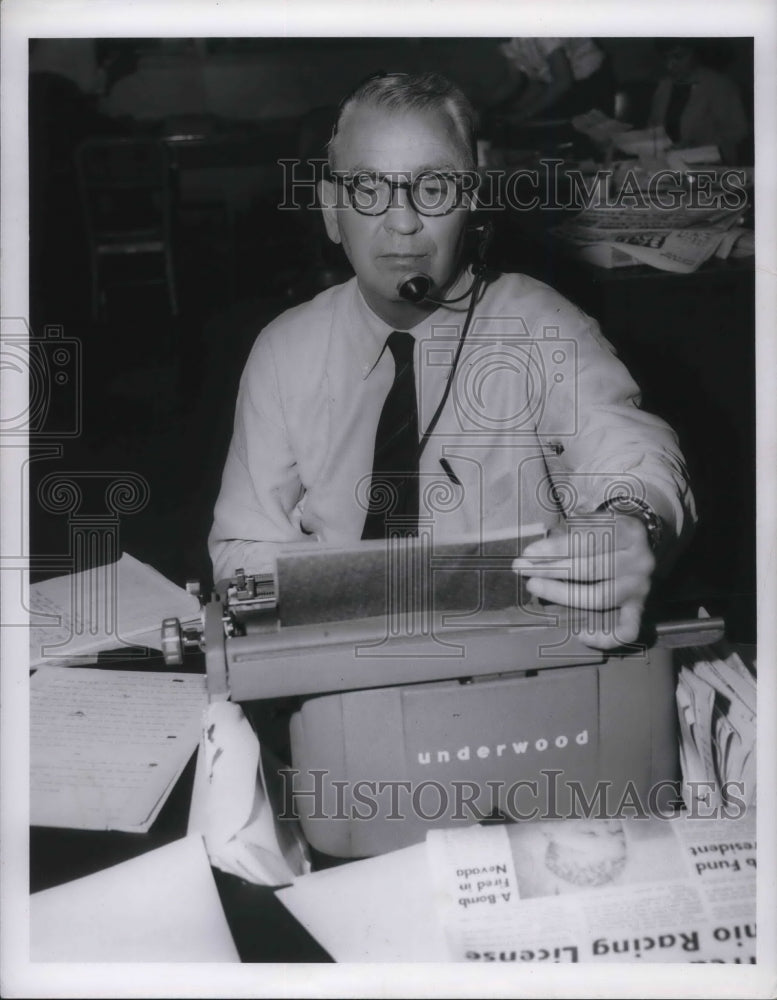 1962 Press Photo Howard Beaufait, former News employee - Historic Images