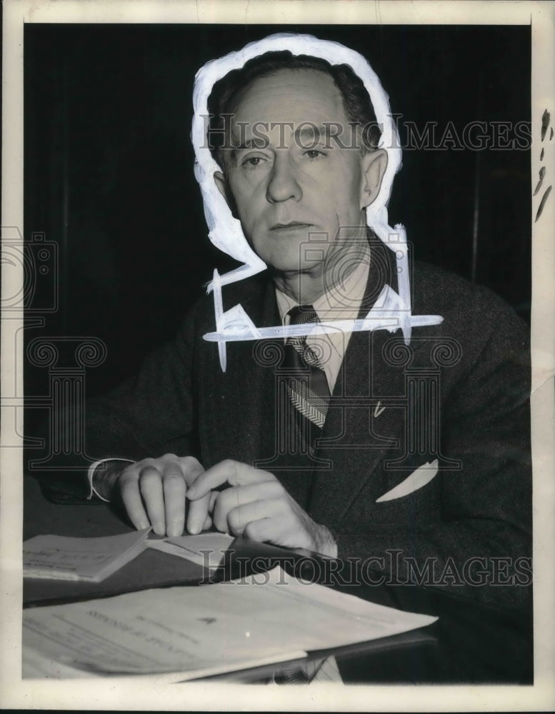 1945 Press Photo Leslie Biffle, Democrat &amp; former Sec to the US Senate Majority - Historic Images