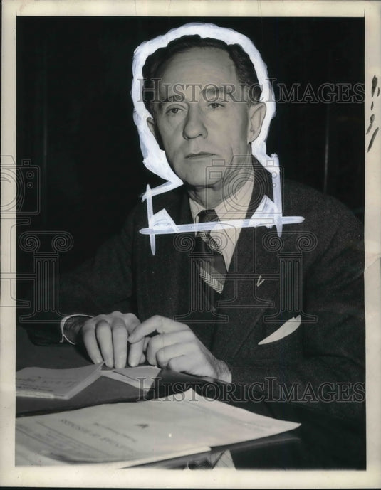 1945 Press Photo Leslie Biffle, Democrat & former Sec to the US Senate Majority - Historic Images