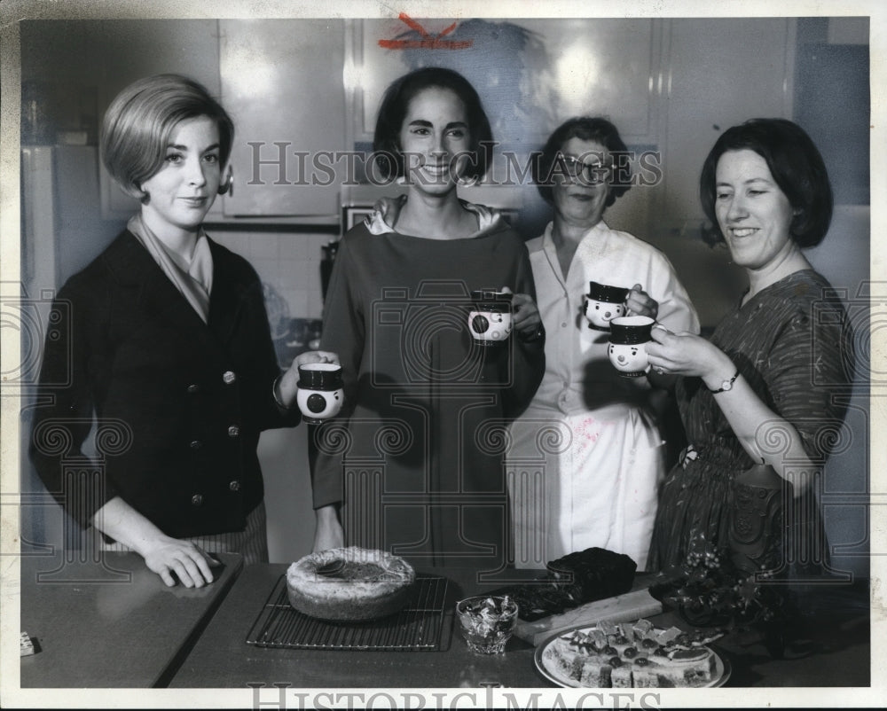 1964 Media Photo Pat Weilzel, Jeanne Bishops, Irmgrad Lewis &amp; Janet Baighle - Historic Images